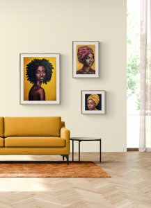 umetniške slike v dnevni sobi - afriška lepota